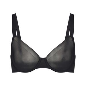 No Show Unlined Demi Bra | Onyx
